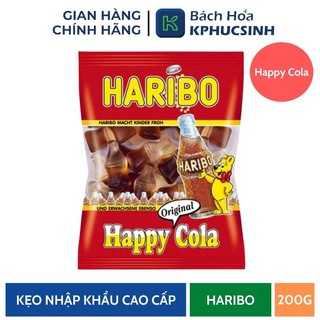 Kẹo dẻo Haribo Happy Cola 200g KPHUCSINH - Hàng Chính Hãng