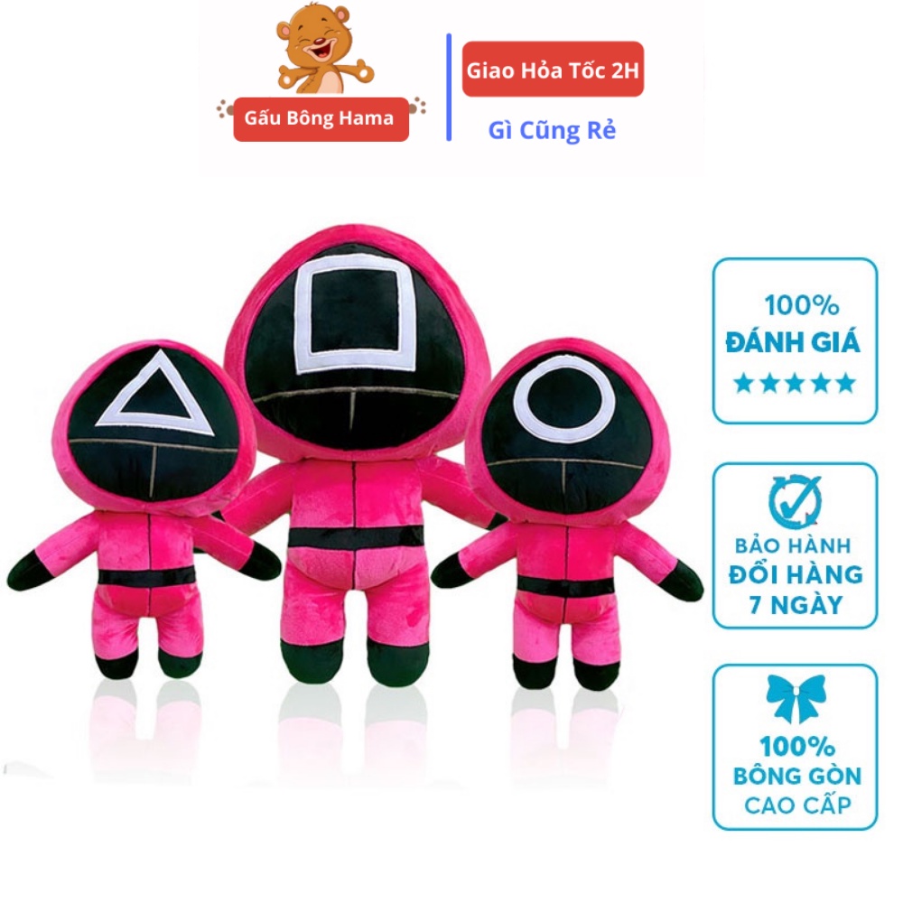 Gấu Bông Trò Chơi Con Mực Squid Game Cao Cấp Hama