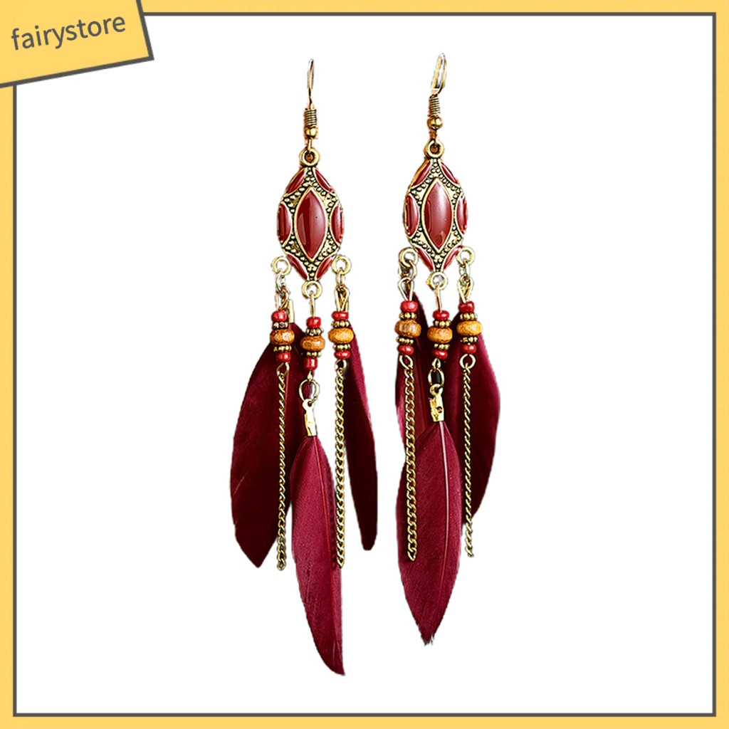 Khuyên tai dáng dài tạo hình độc đáo cho nữ