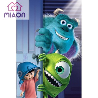 Bộ tranh đính đá hình quái vật 5D DIY đáng yêu xinh xắn