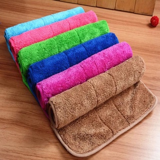 Khăn lau đa năng màu, khắn lau xe lau tay microfiber 30x40cm