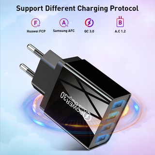 Củ Sạc Nhanh 5v 3.1a 4 Cổng Usb Cho Iphone
