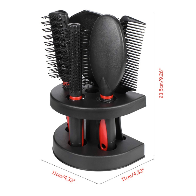 Set 5 Lược Chải Tóc Tạo Kiểu Có Giá Đỡ Gương Dành Cho Nam Nữ YOUYO