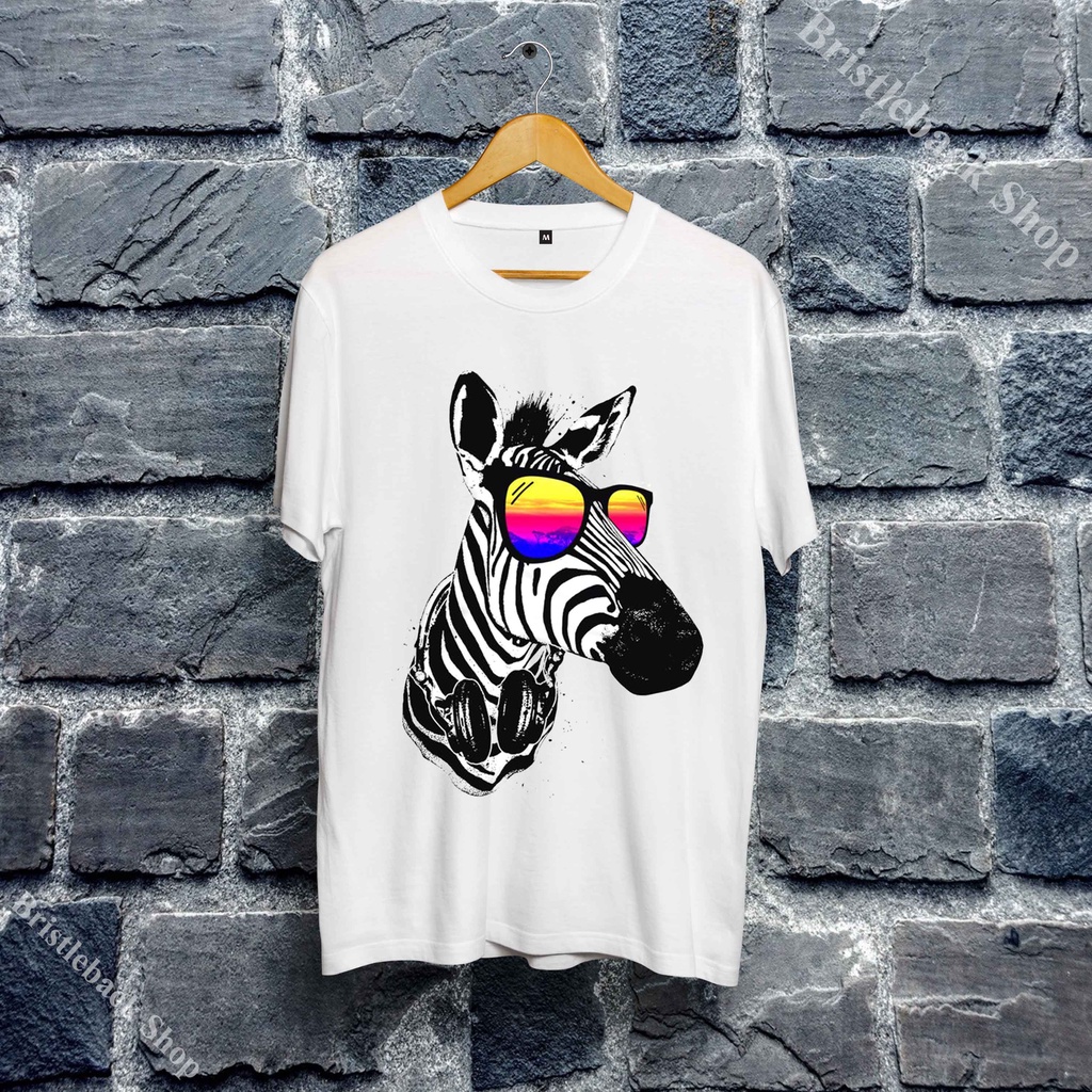 👈Áo Unisex hình Ngựa Vằn dễ thương - Zebra T-Shirt siêu rẻ - V13ZBR-003