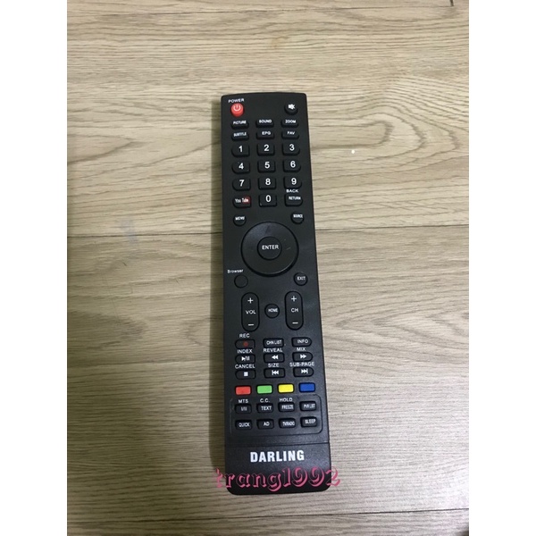 Remote Tivi Darling mẫu 1