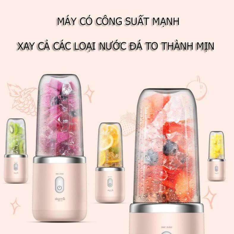 Máy Xay Sinh Tố Cầm Tay Xiaomi Deerma Không Dây Xay Trái Cây Xay Thịt Bằm Đồ Ăn Dặm Cho Trẻ Nhỏ  [HÀNG XỊN]