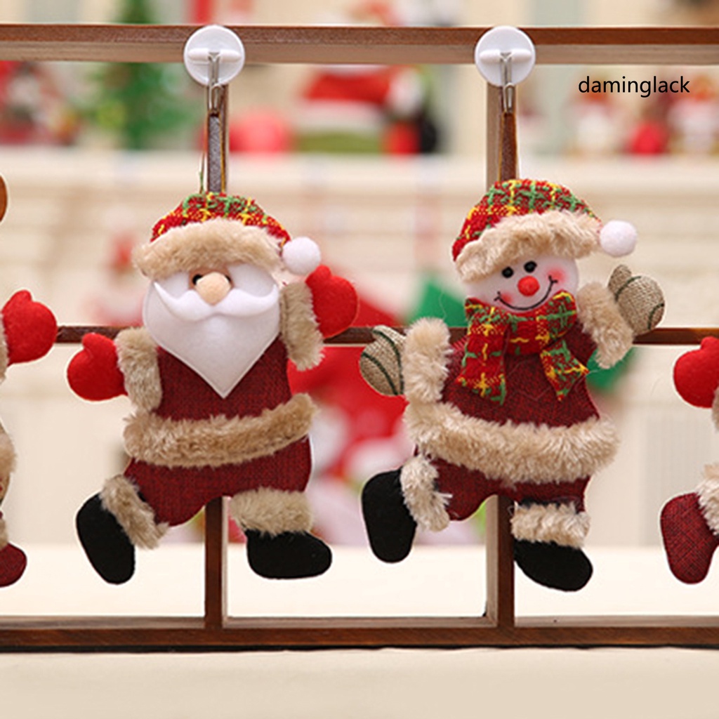 Đồ trang trí treo cây thông noel chất liệu vải xinh xắn