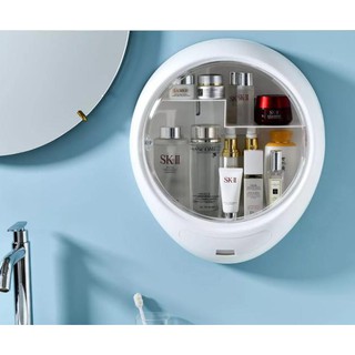 Hộp nhựa treo tường đựng mỹ phẩm, trang sức, tủ thuốc gia đình thiết kế hiện đại với nắp trong suốt