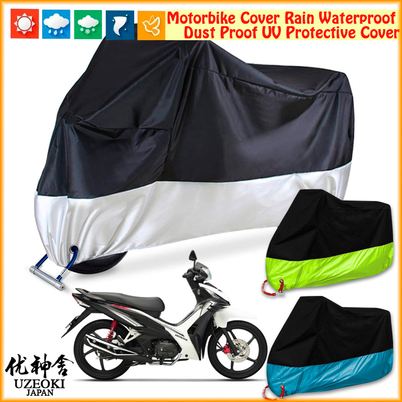 Honda Wave RSX FI 110 Motorcyle Cover Motorbike Cover Nắp đậy xe máy Nắp đậy xe máy Nắp che xe máy Xe máy chống thấm nước che mưa che moto Selimut Động cơ Mưa Chống thấm Bụi Bụi UV Vỏ bảo vệ động cơ Sarung Motor