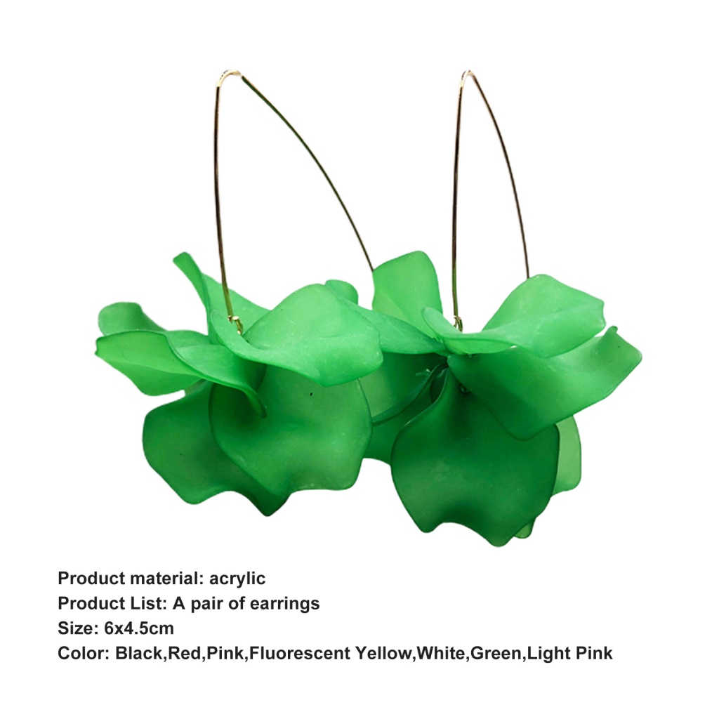 [Ts] Bông Tai Thả Dài Trang Trí Cỡ Lớn Trang Trí Tiệc Cưới Hàng Ngày Cho Nữ