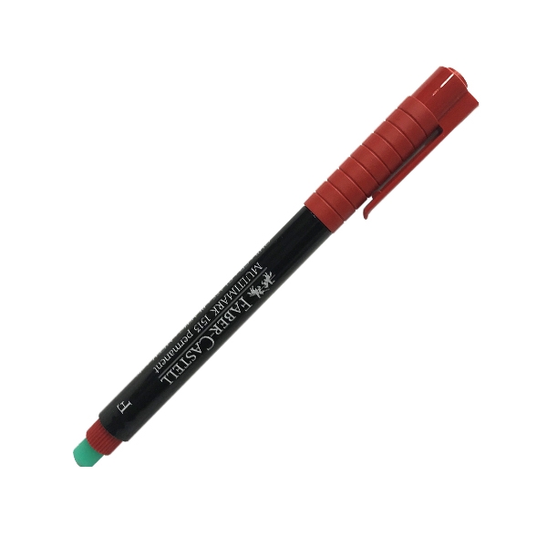 Bút Lông Dầu Đầu Nhỏ Multimark F-0.6mm 1513 - Mực Đỏ - Faber-Castell