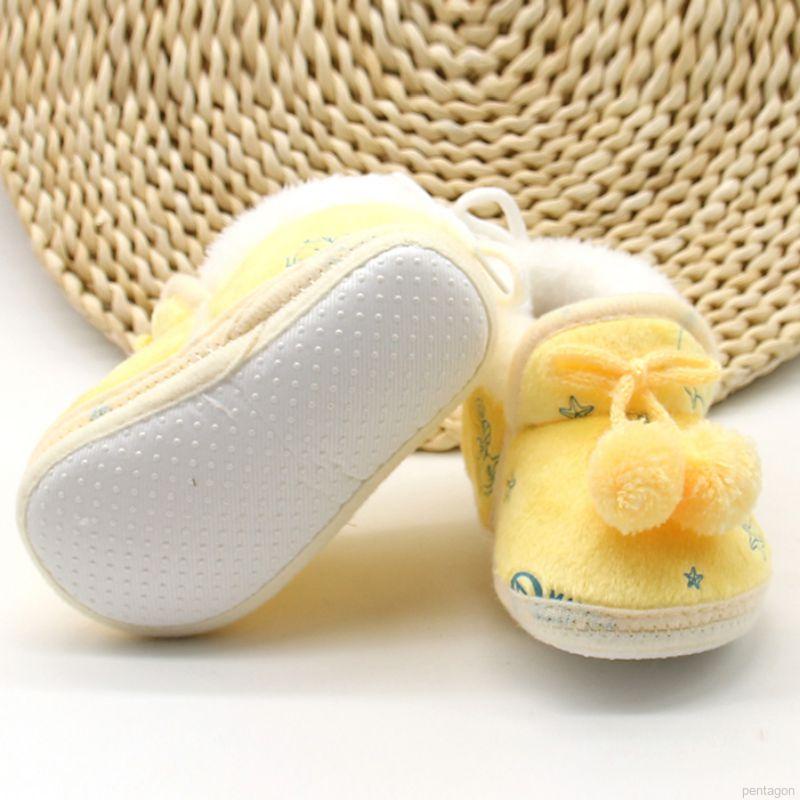 Giày Bốt Cotton Chống Trượt Giữ Ấm Cho Bé Walkers