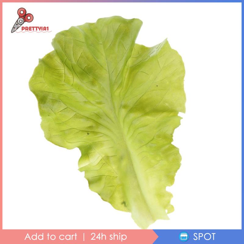 [Prettyia1] Lá Cây Rau Diếp Nhân Tạo Trang Trí
