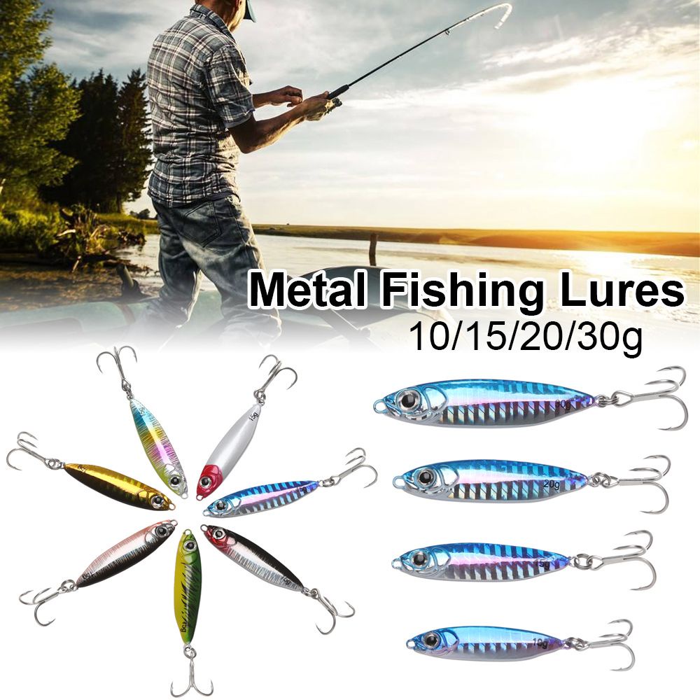 Mồi câu cá quay chìm bằng kim loại chì đúc đầy màu sắc 10g 15g 20g 30g