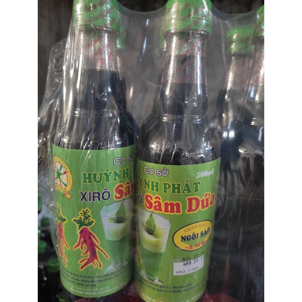 Siro sâm dứa Huỳnh Phát chai 500ml ( Hương vị tuổi thơ)
