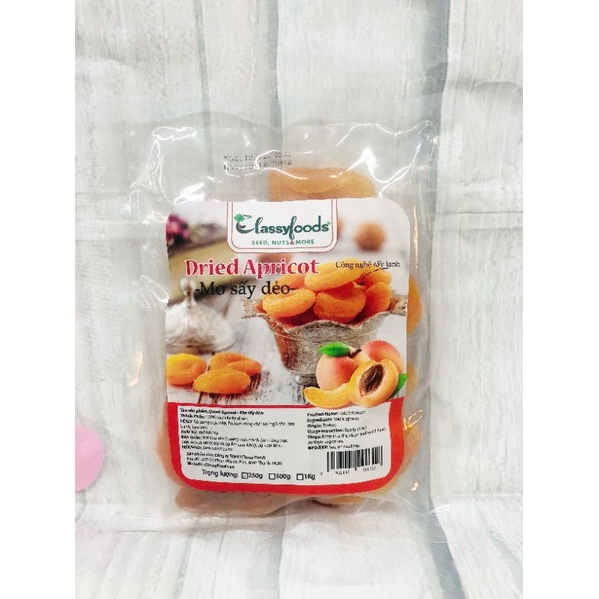 Mơ sấy dẻo không đường Thổ Nhĩ Kỳ 250gram, 500gram