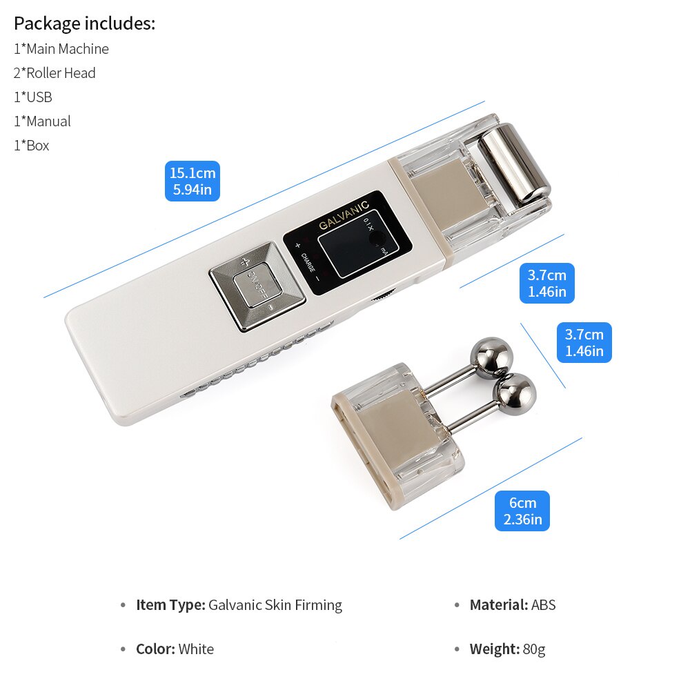 Máy massage mặt FOREVERLILY Galvanic loại bỏ mụn đầu đen làm trắng và săn chắc da