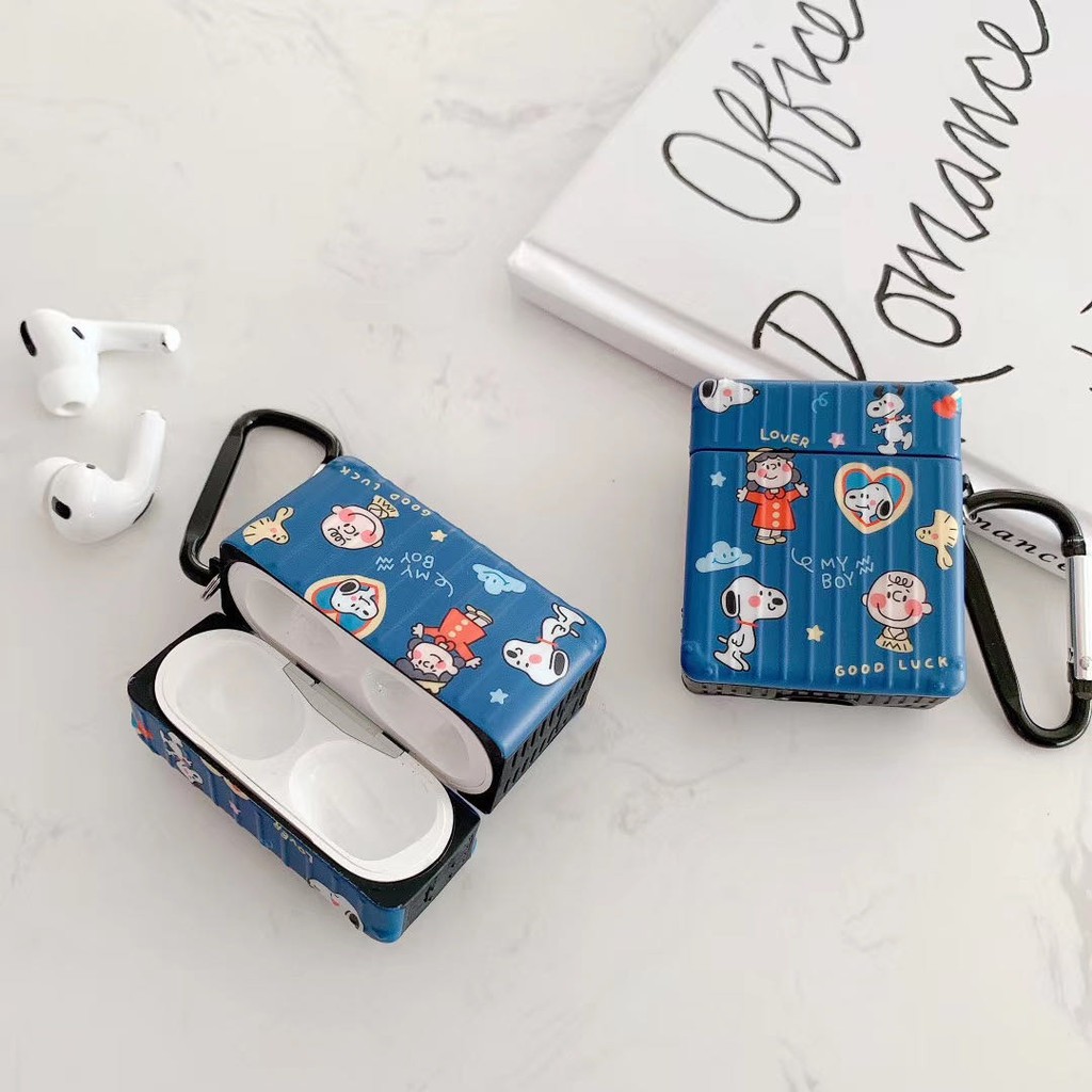 Dễ Thương Vỏ Bảo Vệ Hộp Sạc Tai Nghe Airpods Pro Hình Snoopy Đáng Yêu