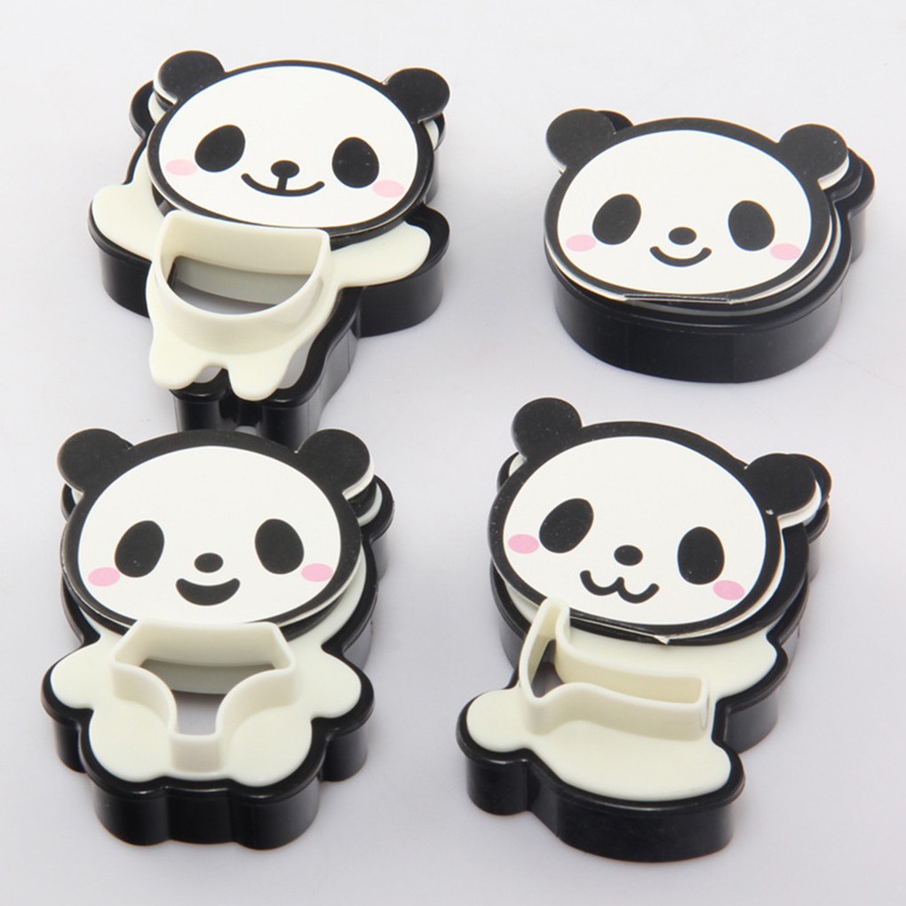 4 Khuôn Cắt Bánh Quy Hình Gấu Trúc