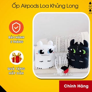 Vỏ Ốp Airpod Case 1/2/Pro chống va đập, ốp airpod siêu dễ thương Rồng Light Fury