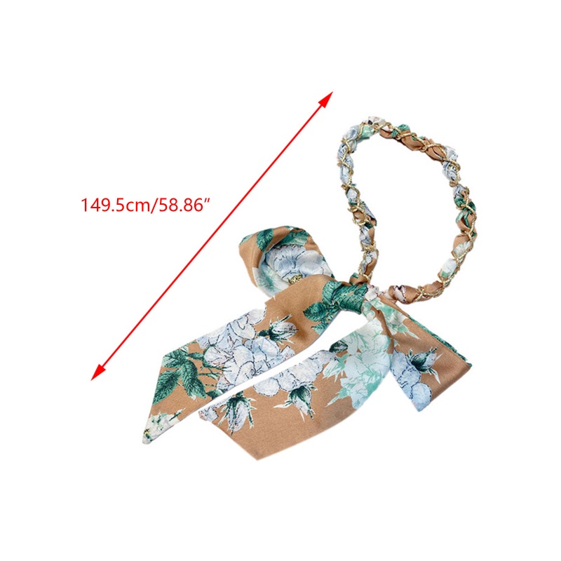 Flgo Băng Đô Dây Ruy Băng Dài Thắt Nút Thanh Lịch Cho Nữ