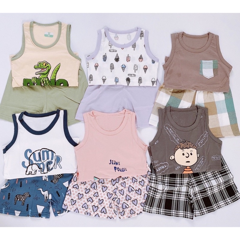 Bộ 3 lỗ quảng châu in hoạ tiết ngộ nghĩnh cho bé trai và bé gái