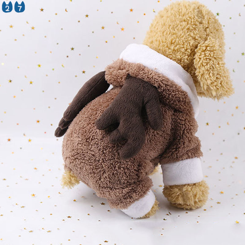 Bộ Đồ 27 Món Giữ Ấm Dày Dặn In Hoạt Hình Giáng Sinh Cho Thú Cưng
