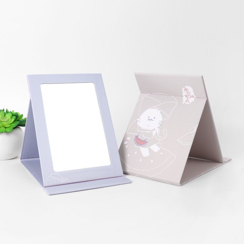 Gương giấy để bàn gấp gọn tiện lợi phong cách Hangsu Nhật