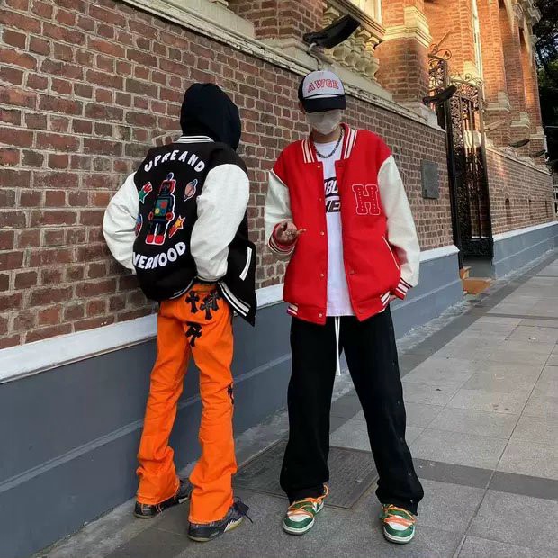 Áo Khoác Nỉ Nữ Bomber Hình In Chữ H Phong Cách Bóng Chày Trẻ Trung Năng Động Form Rộng Mặc Thoải Mái [NEW UNISEX]