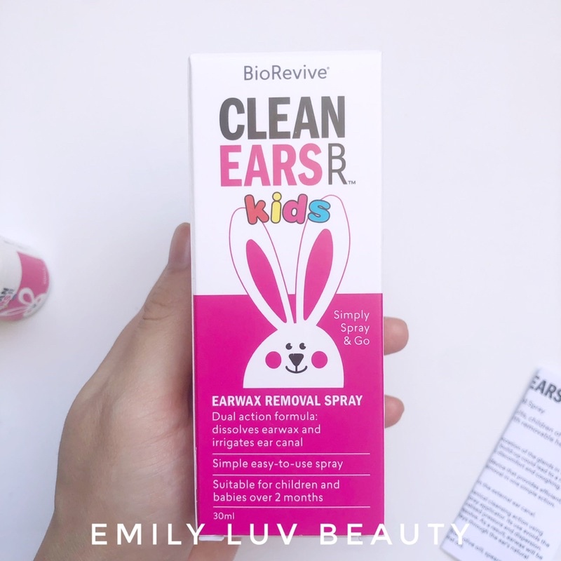 Xịt ráy tai Clean Ears Úc 30ml ( Date 7/2025)