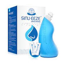 Bộ kit rửa mũi xoang phòng ngừa Covid-19 SINU-EEZE (1 bình + hộp 30 gói muối) - Hộp xấu