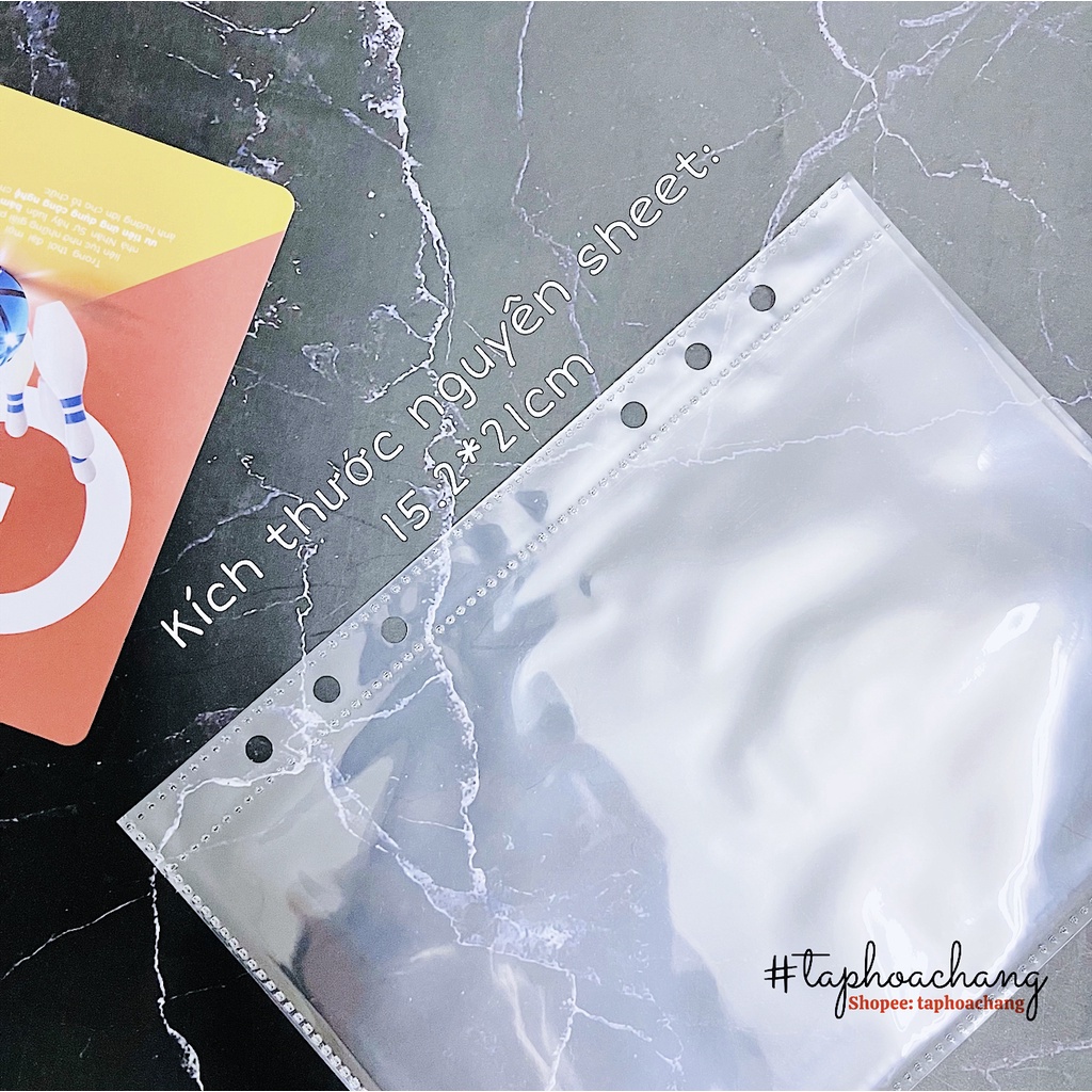 Sheet A5 đựng postcard, card kpod, thẻ bài, ảnh, phụ kiện sách truyện 1 ô, 2 mặt - Trang sheet lưu trữ 1 ngăn A5