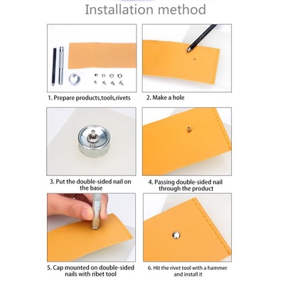Cây đóng nút đinh tán rivet  Bằng thép Size 5mm,6mm,7mm,8mm,9mm Đóng nút tán thùng giấy,làm thủ công,quần áo,túi