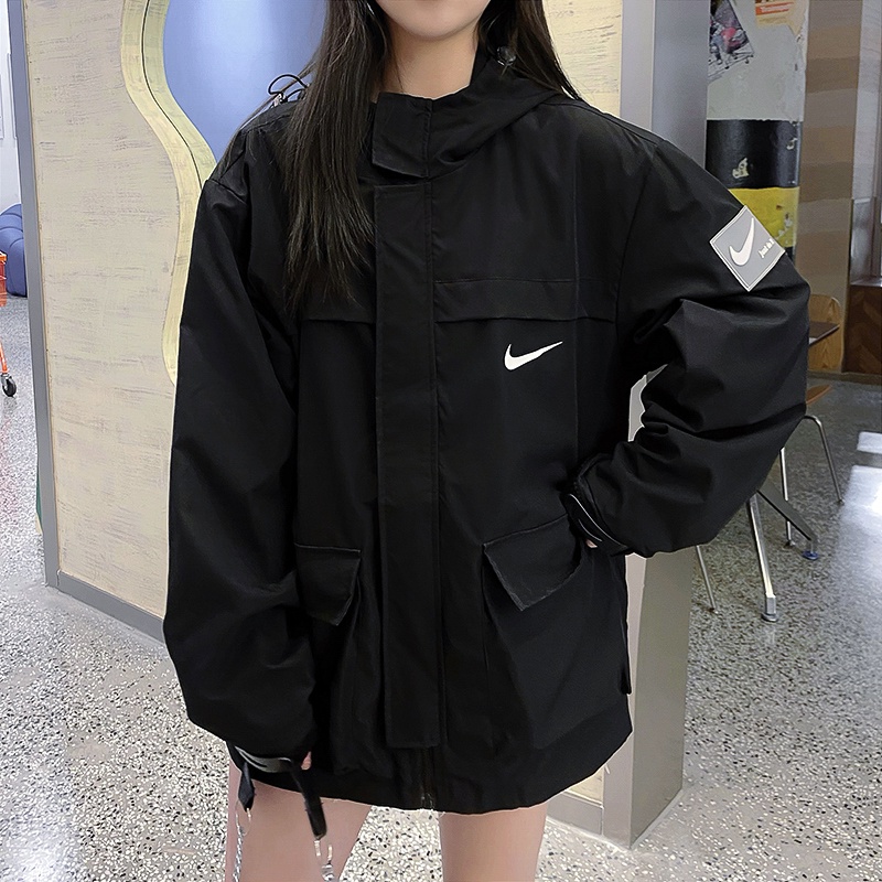 Áo Khoác Thể Thao Nike Có Nón Chất Liệu Lông Cừu Thoải Mái Thời Trang NK88166 2022