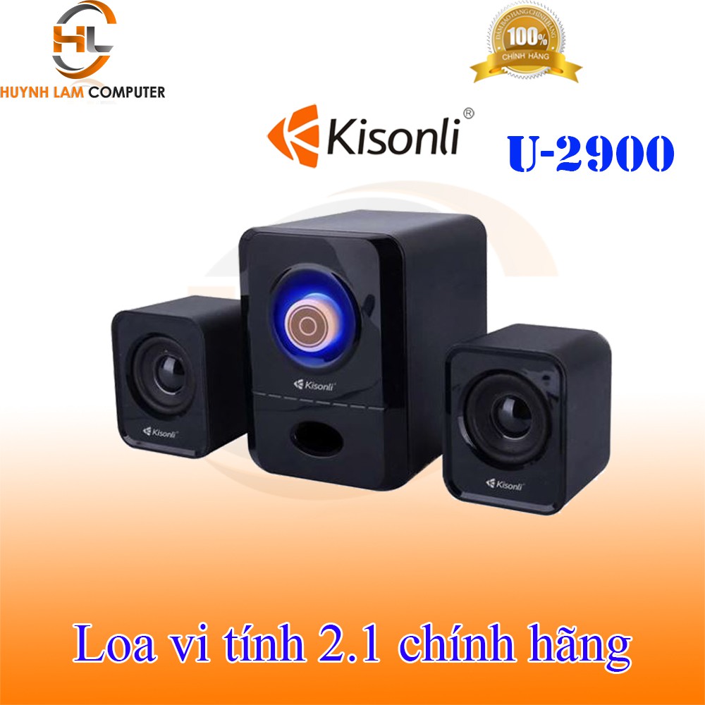 Loa vi tính 2.1 Kisonli U2900 Led lung linh âm thanh cực đã - Hãng phân phối