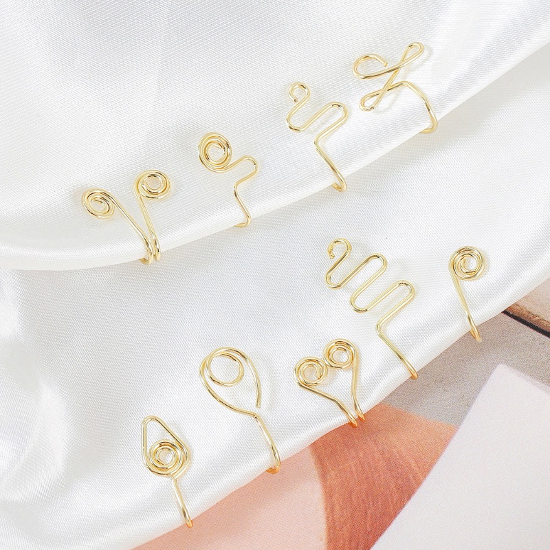 ✿ Set 9 Khuyên Mũi Không Xỏ Thời Trang Cá Tính Cho Nam