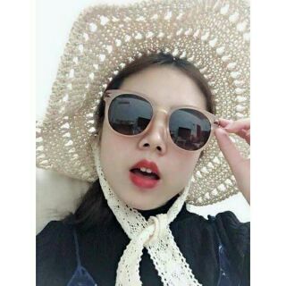 Kính mát chữ V, kính dâm mắt mèo gọng nâu kiểu mới HOT TREND 2018
