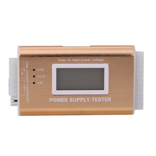 Digital lcd pc 20/24 pin 4 psu atx btx itx sata hdd power supply tester gol