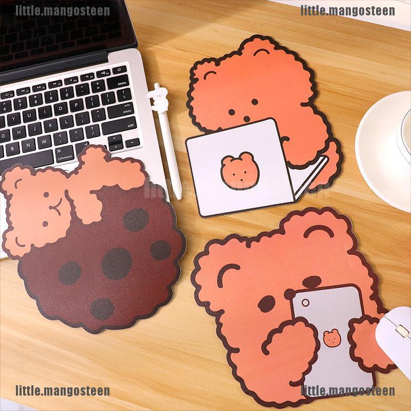 [Mango] 1 Pc Lovely Animal Mouse Pad Kawaii Bear Desk Mat Pads Waterproof Office Decor