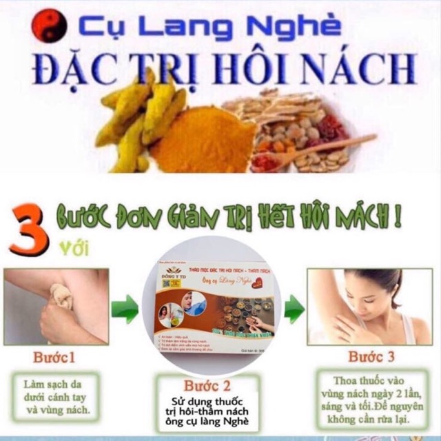 Hôi Nách Cụ Làng Nghè (hộp 4 gói mẫu mới) | BigBuy360 - bigbuy360.vn