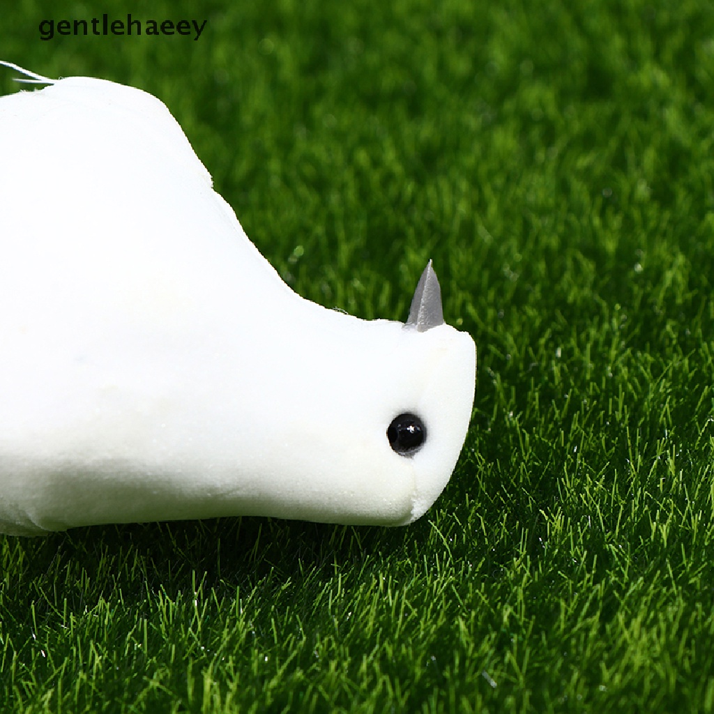 Set 2 Chú Chim Bồ Câu Giả Màu Trắng Dùng Để Trang Trí