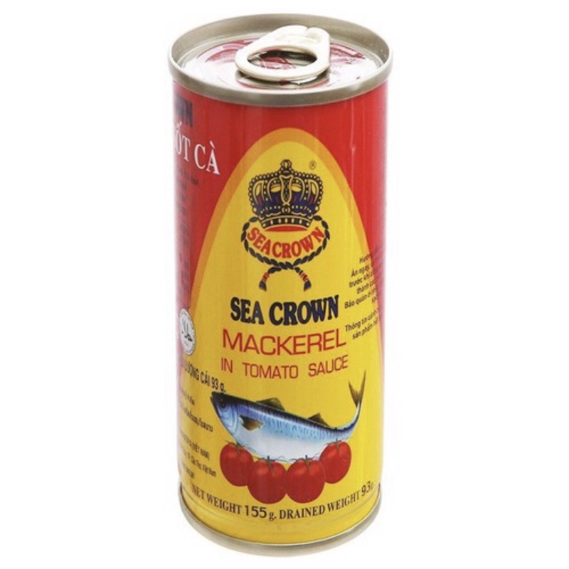 10 Hộp Cá Nục Sốt Cà Sea Crown 155g