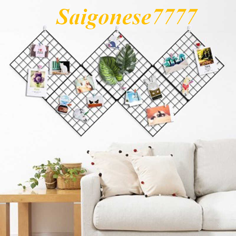 Khung Hình Lưới Sắt Nghệ Thuật Trang Trí Decor Phòng Ngủ Picture Frame