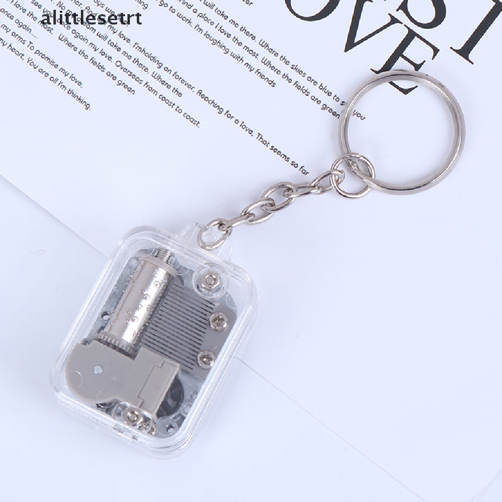 Aa 1 Hộp Nhạc Kim Loại Cơ Khí DIY Có Móc Khóa Làm Quà Tặng AA