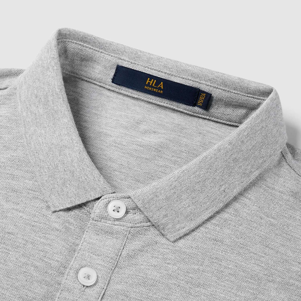 HLA - Áo Thun Polo Nam Simple and Generous Short Sleeve POLO Shirt
