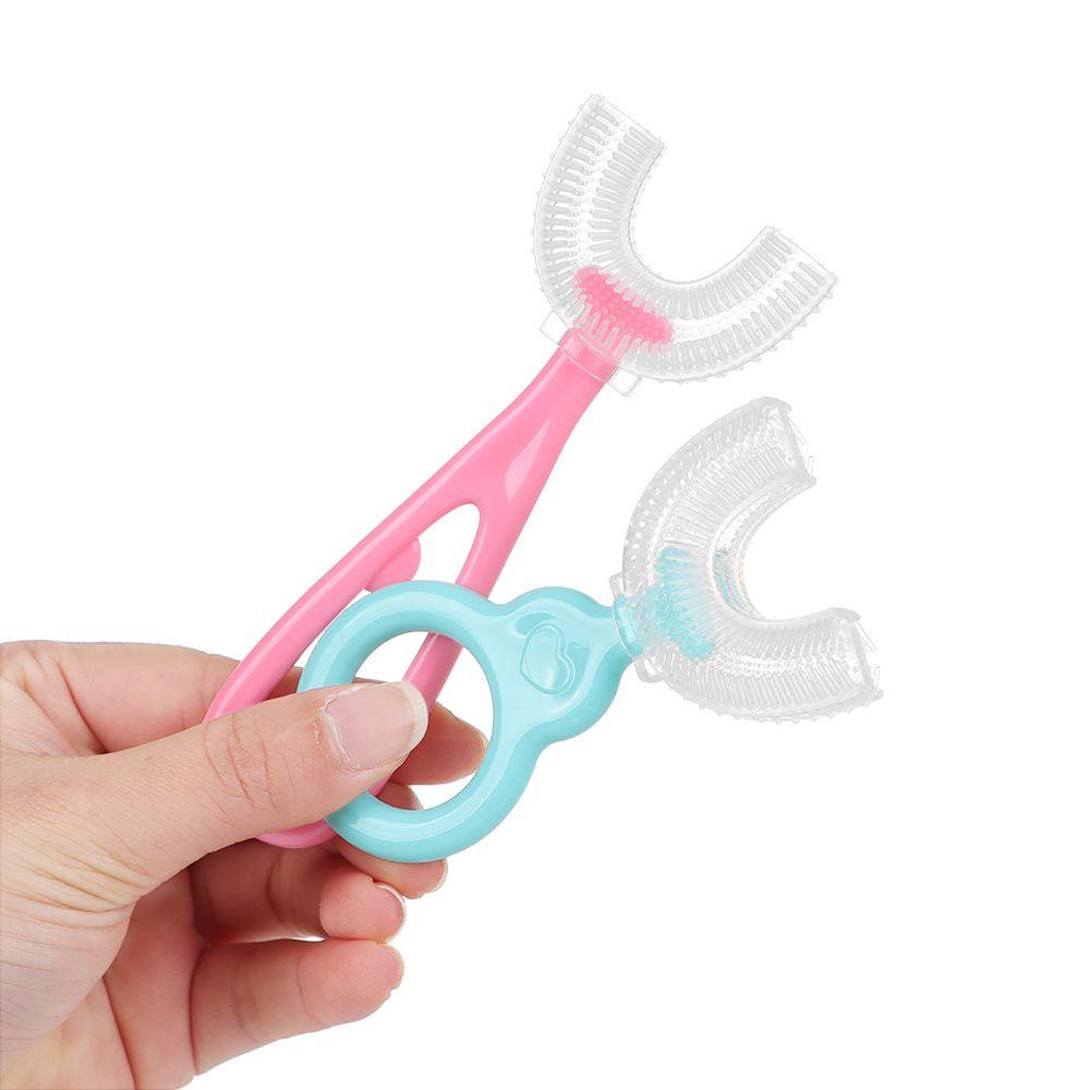 NIUYOU Bàn Chải Đánh Răng Bằng Silica Gel An Toàn Dành Cho Trẻ 6-12 Tuổi