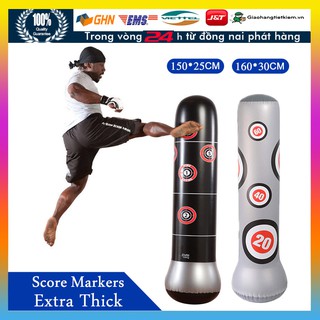 1.5M Tặng kèm bơm bao cát bao trụ đấm bốc boxing bơm hơi Tự Cân Bằng LẬT ĐẬT BƠM HƠI cho Võ thuật tập đấm bốc