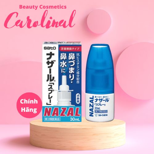 Xịt mũi Nazal Nhật Bản 30ml - Xịt Ngạt Mũi, Sổ Mũi, Xoang