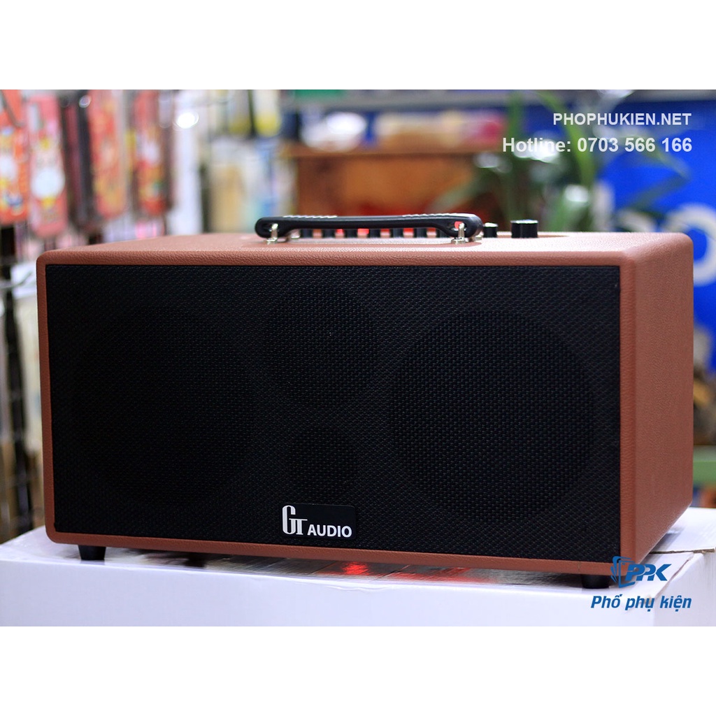 Loa Karaoke Xách Tay Du Lịch T18 Cao Cấp Hệ Thống 4 loa 3 Đường Tiếng Gồm 2 Loa Bass Loa Trung và 1 Treble Kèm 2 Micro