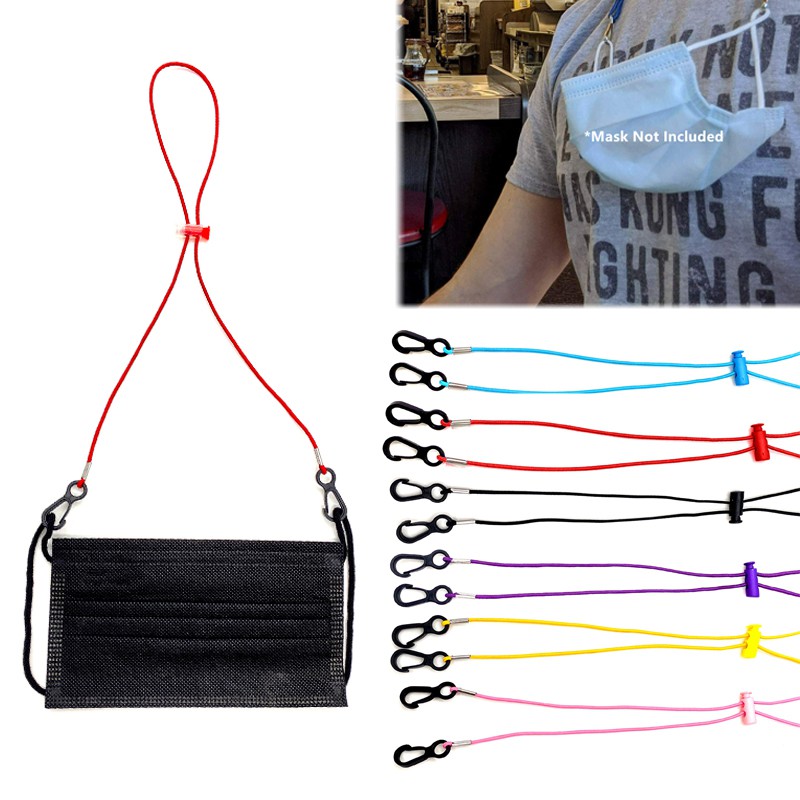 (Hàng Mới Về) Dây Đeo Khẩu Trang Co Giãn Có Thể Điều Chỉnh Dành Cho Người Lớn Và Trẻ Em